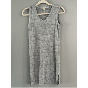 Gray/Black/White J.Crew sleeveless knit T-shirt dress XXS
